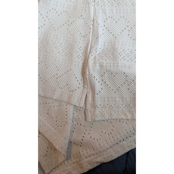 EleVen by Venus Williams Devotion Polo Shirt White Heart Eyelet Country Club XS - Picture 5 of 11